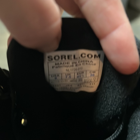 Mens Sorel size 9 Cheyanne boots-black - Picture 6 of 6